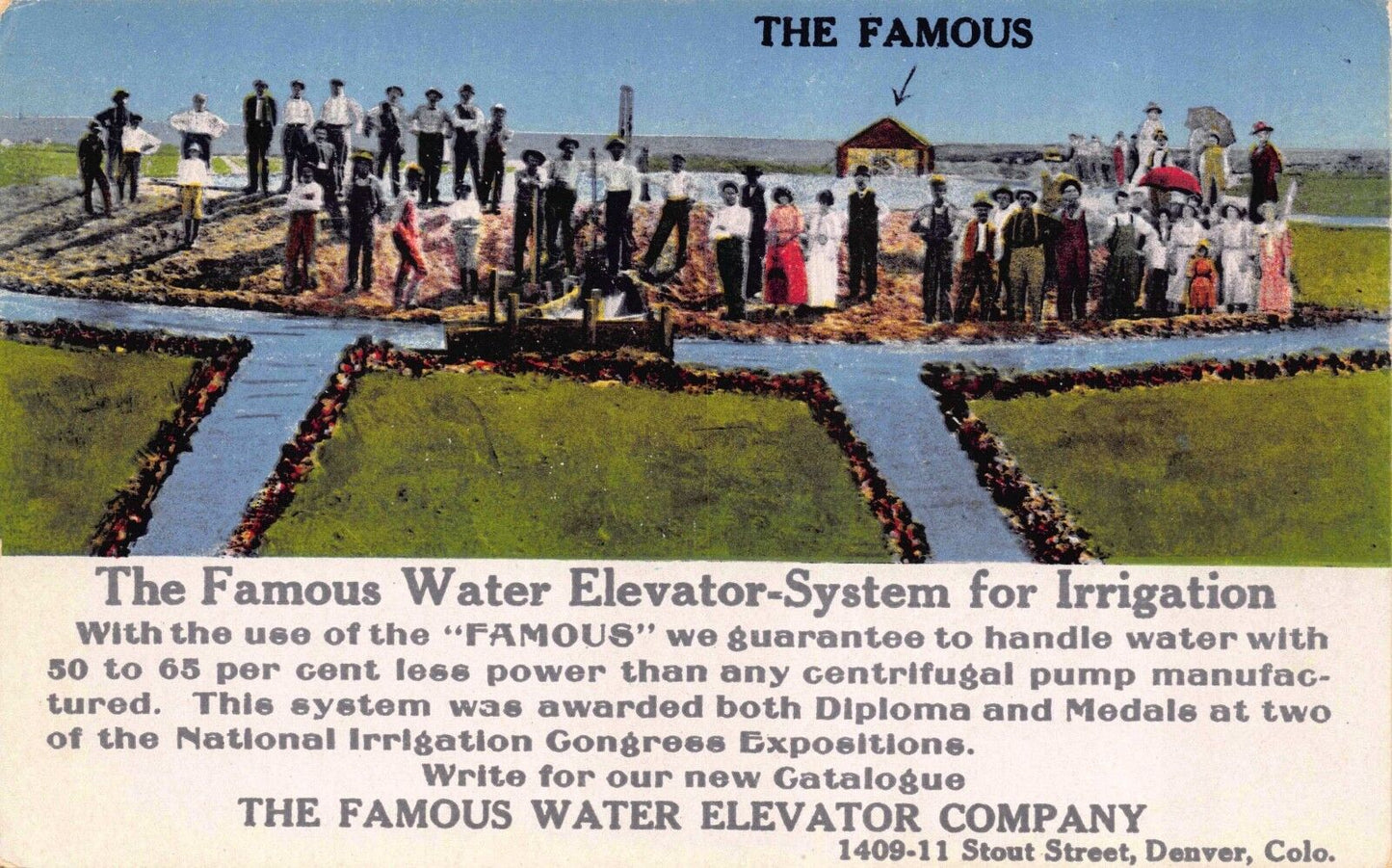 Advertising PC The Famous Water Elevator-System for Irrigation Colorado~119011