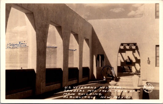 RPPC US Veterans Hospital Sanders Mts From Patio of Main Building Albuquerque NM