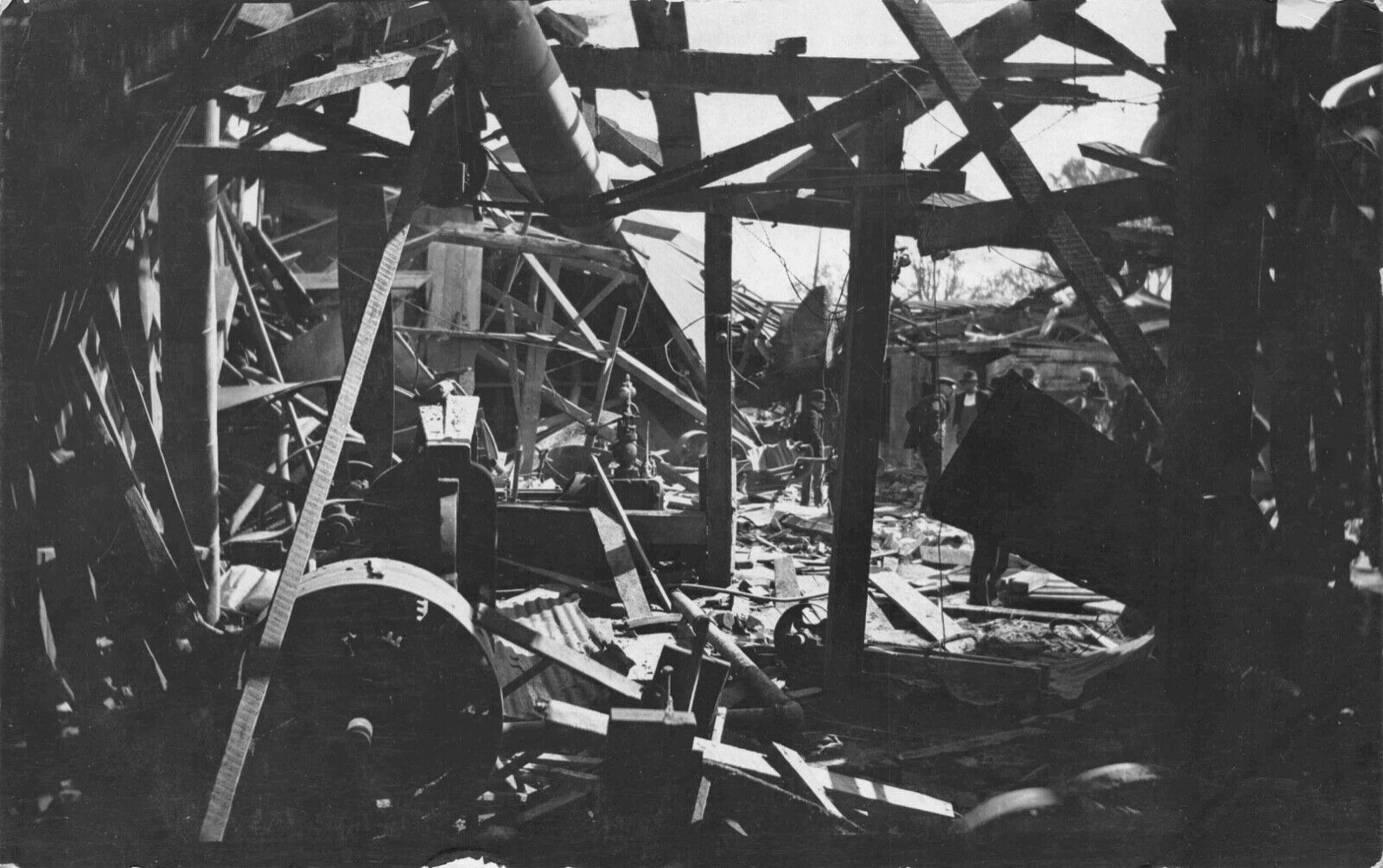 Two Real Photo Postcard Building Destroyed in South Bend, Indiana~123763