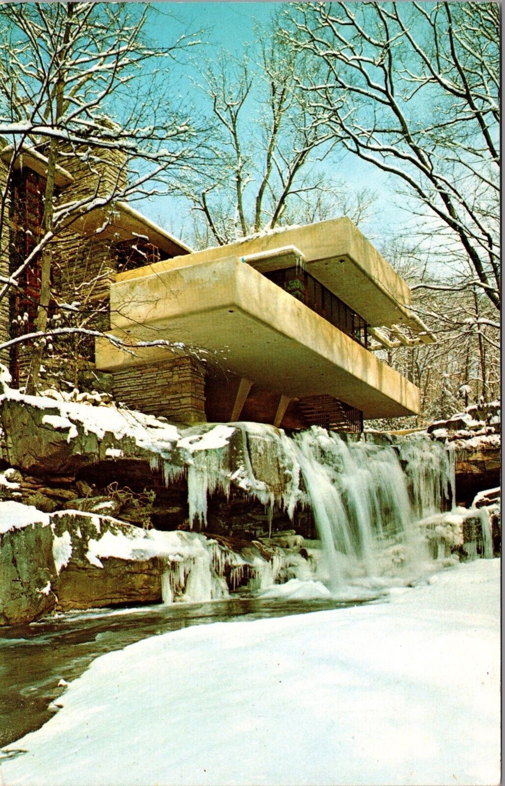 Six Postcards Frank Lloyd Wright Fallingwater in Mill Run, Pennsylvania~3847