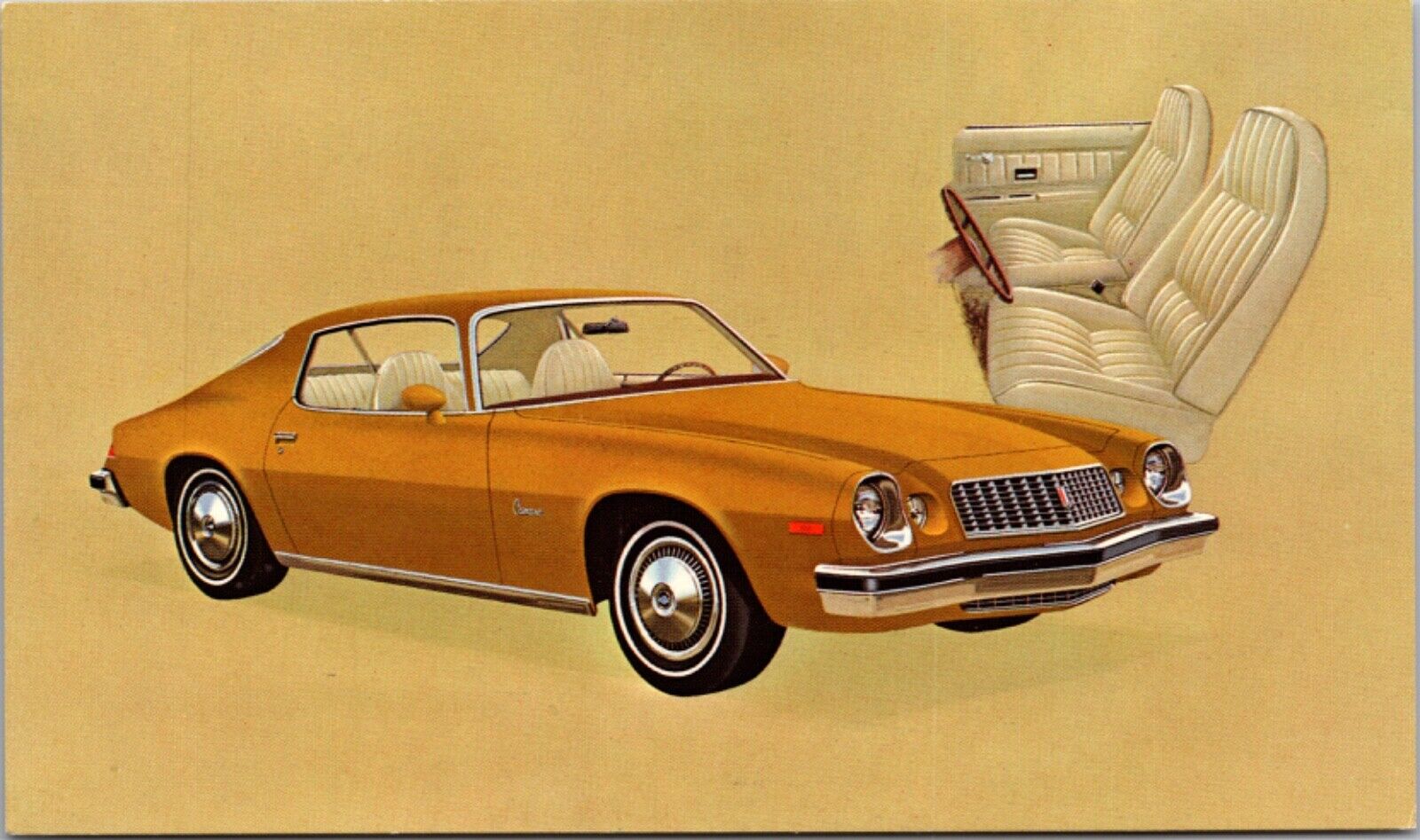 Advertising Postcard Chevrolet 1974 Camaro Sport Coupe