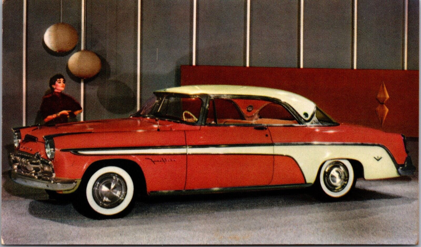 Advertising Postcard 1955 De Soto Fireflite V8 Sportsman Automobile