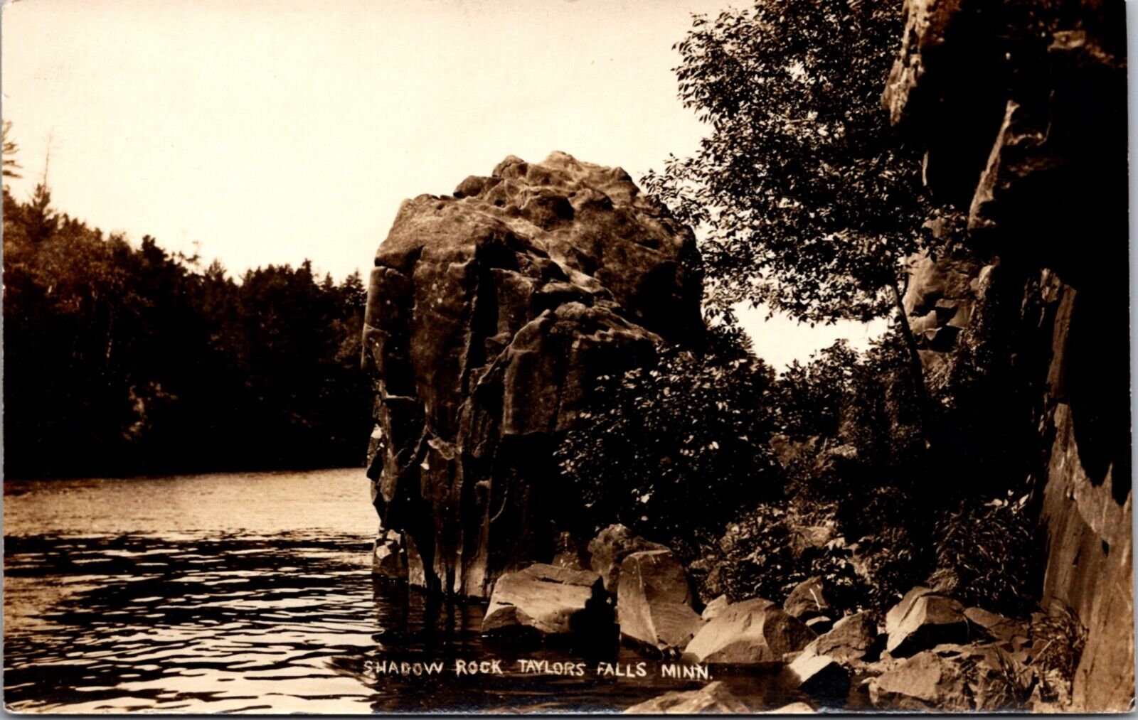 3 Real Photo PCs Shadow Rock Echo Rock Lions Head in Taylors Falls, Minnesota