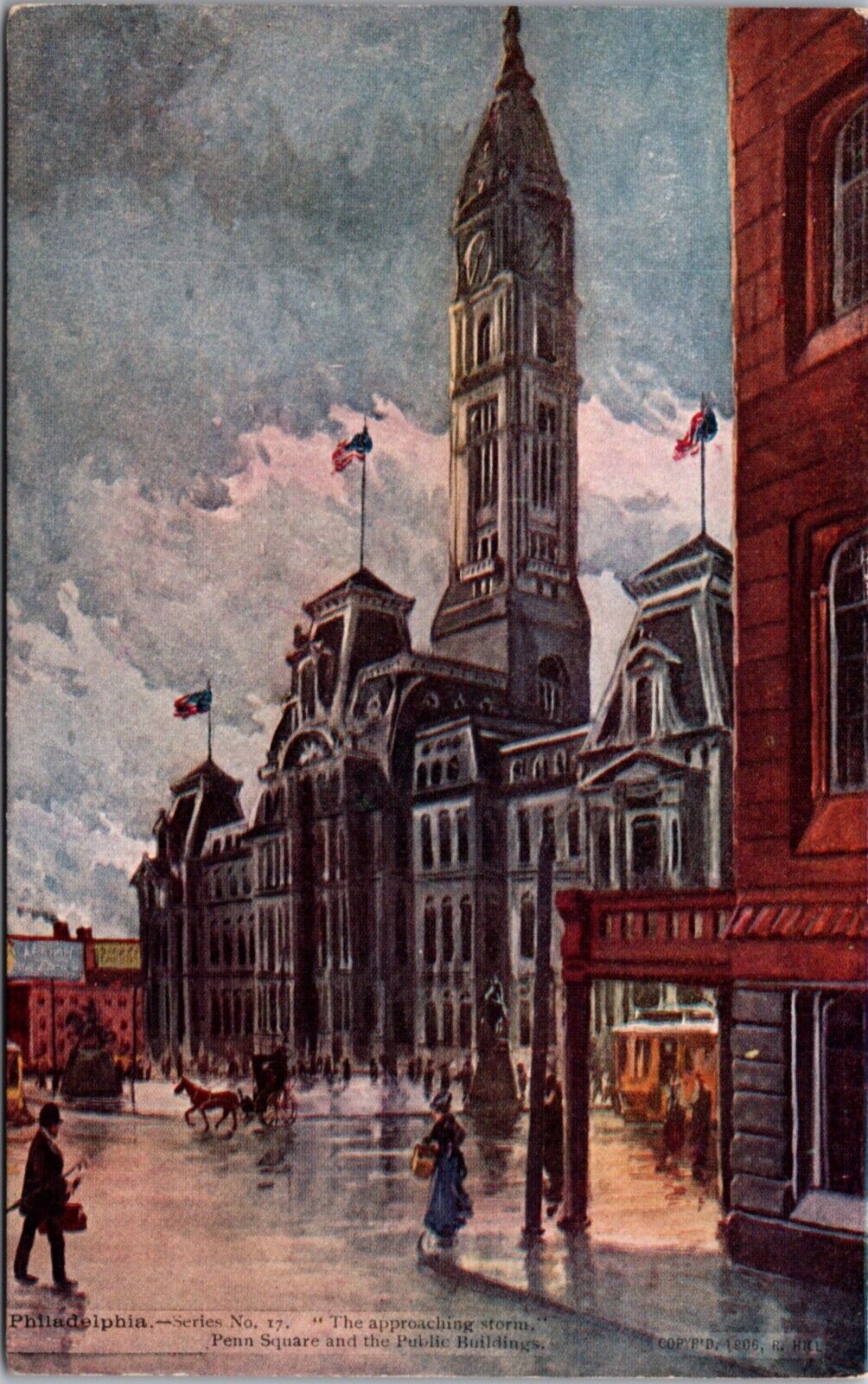 Artist PC Penn Square and Public Buildings, Philadelphia, Pennsylvania No 17