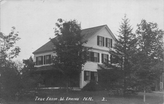 Real Photo Postcard True Farm in West Epping, New Hampshire~121367