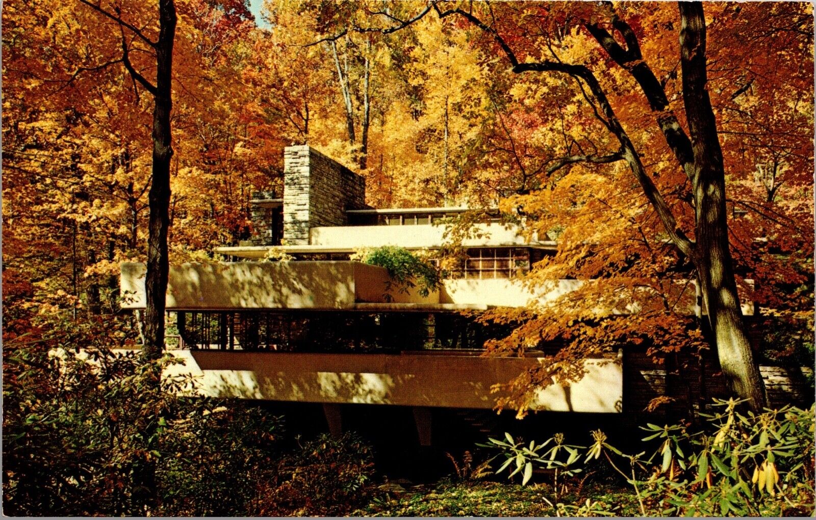 Six Postcards Frank Lloyd Wright Fallingwater in Mill Run, Pennsylvania~3847