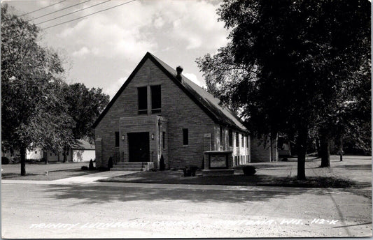 Real Photo Postcard Trinity Lutheran Church in Wautoma, Wisconsin~131273