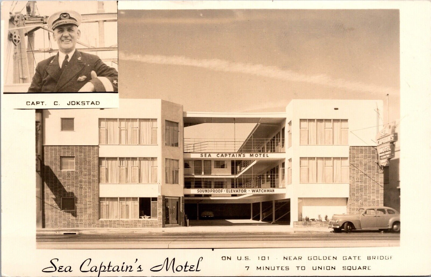 RPPC Sea Captains Motel U.S. 101 2322 Lombard Street San Francisco California