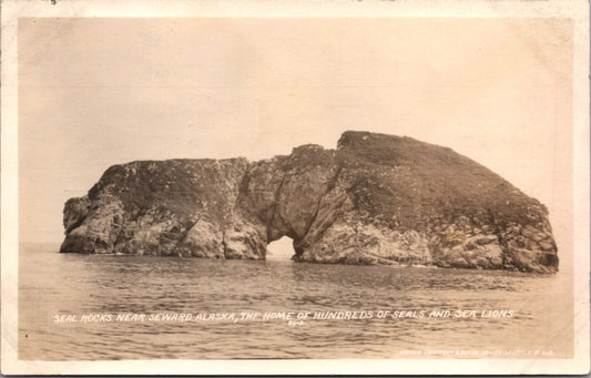 RPPC Seal Rocks near Seward Alaska Home of Hundreds of Seals and Sea Lions