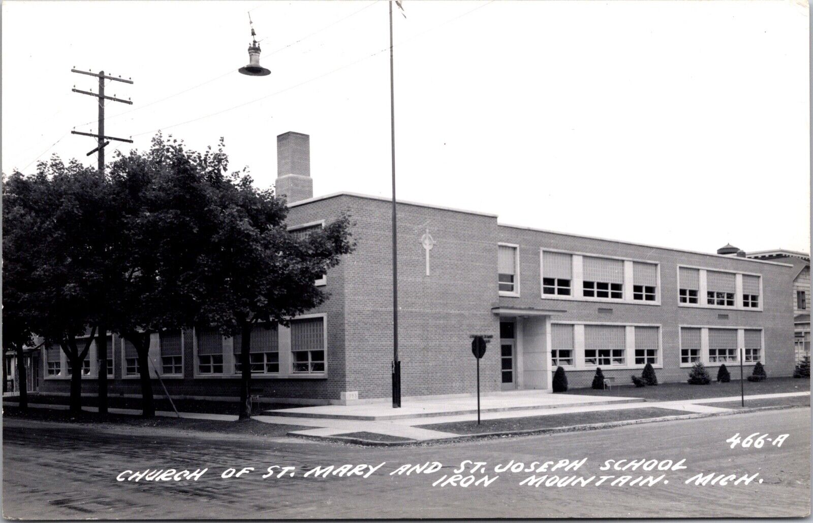 RPPC Church of St. Mary and St. Joseph School in Iron Mountain, Michigan~134543