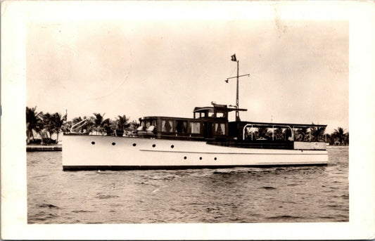 RP Postcard Greetings Boat in Water Alexander Film Co in Colorado Springs~132641