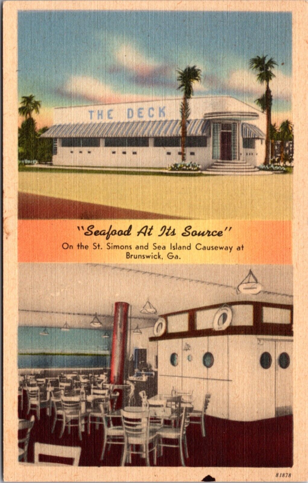 The Deck Seafood Restaurant St. Simons and Sea Island Causeway Brunswick Georgia