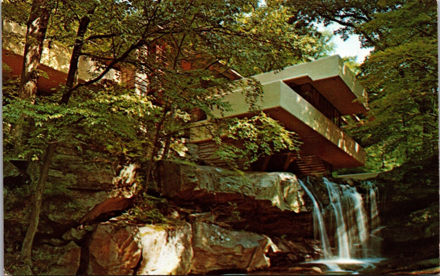 Six Postcards Frank Lloyd Wright Fallingwater in Mill Run, Pennsylvania~3847