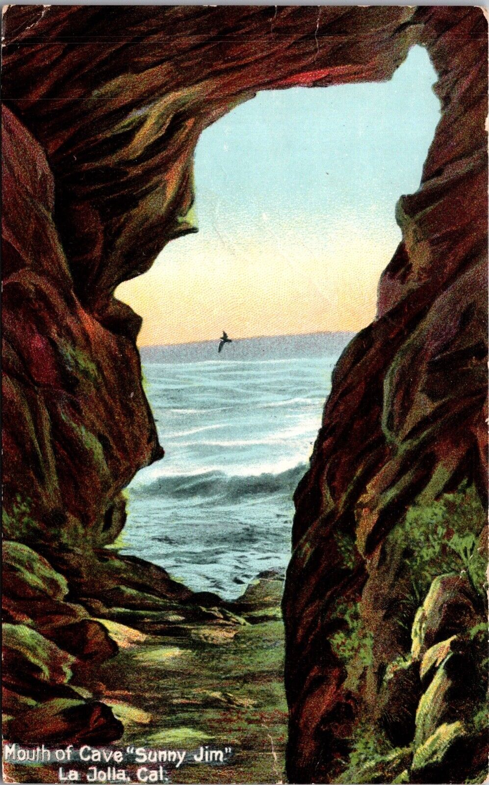 Two Postcards White Lady and Sunny Jim Caves in La Jolla, California~137150