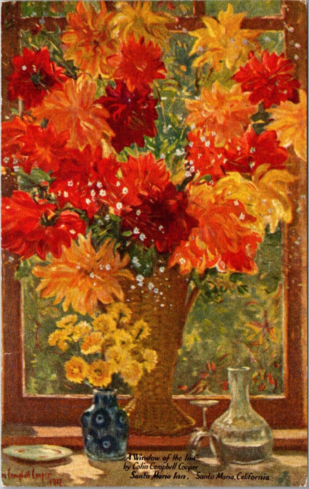 Artwork PC Flowers, A Window of the Inn, Colin Copper Santa Maria Inn California