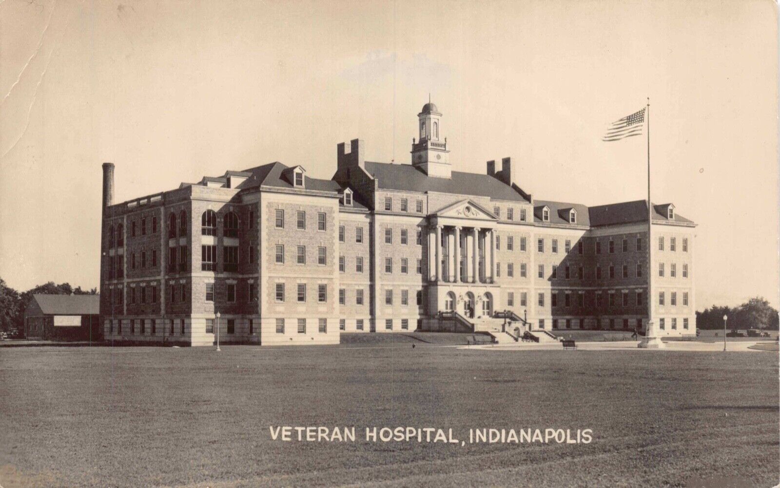 Real Photo Postcard Veteran Hospital in Indianapolis, Indiana~130738