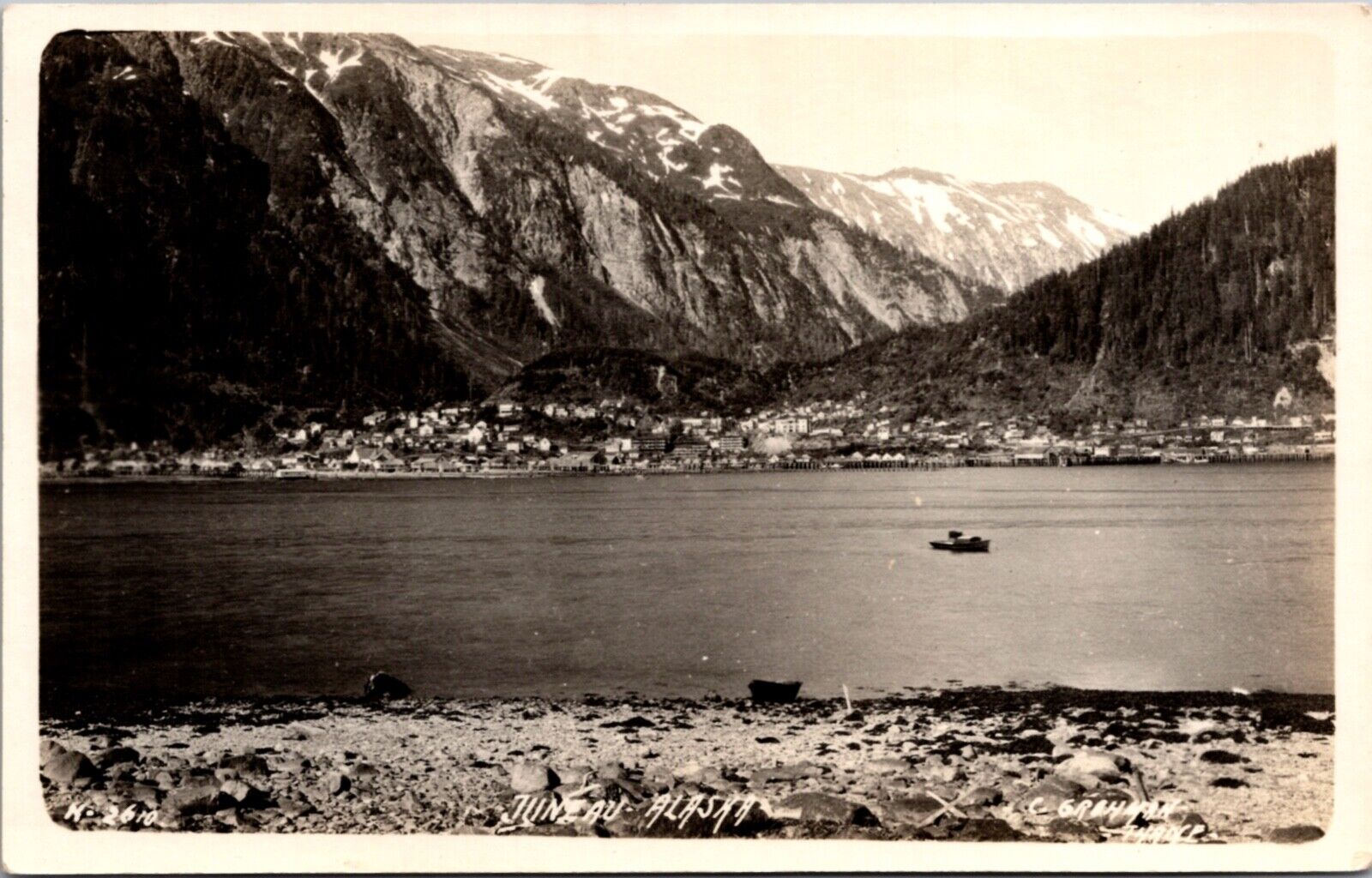 Real Photo Postcard View of Juneau, Alaska