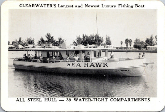 Two Postcards Fishing Boats Clearwater Beach & Tarpon Springs, Florida~132332