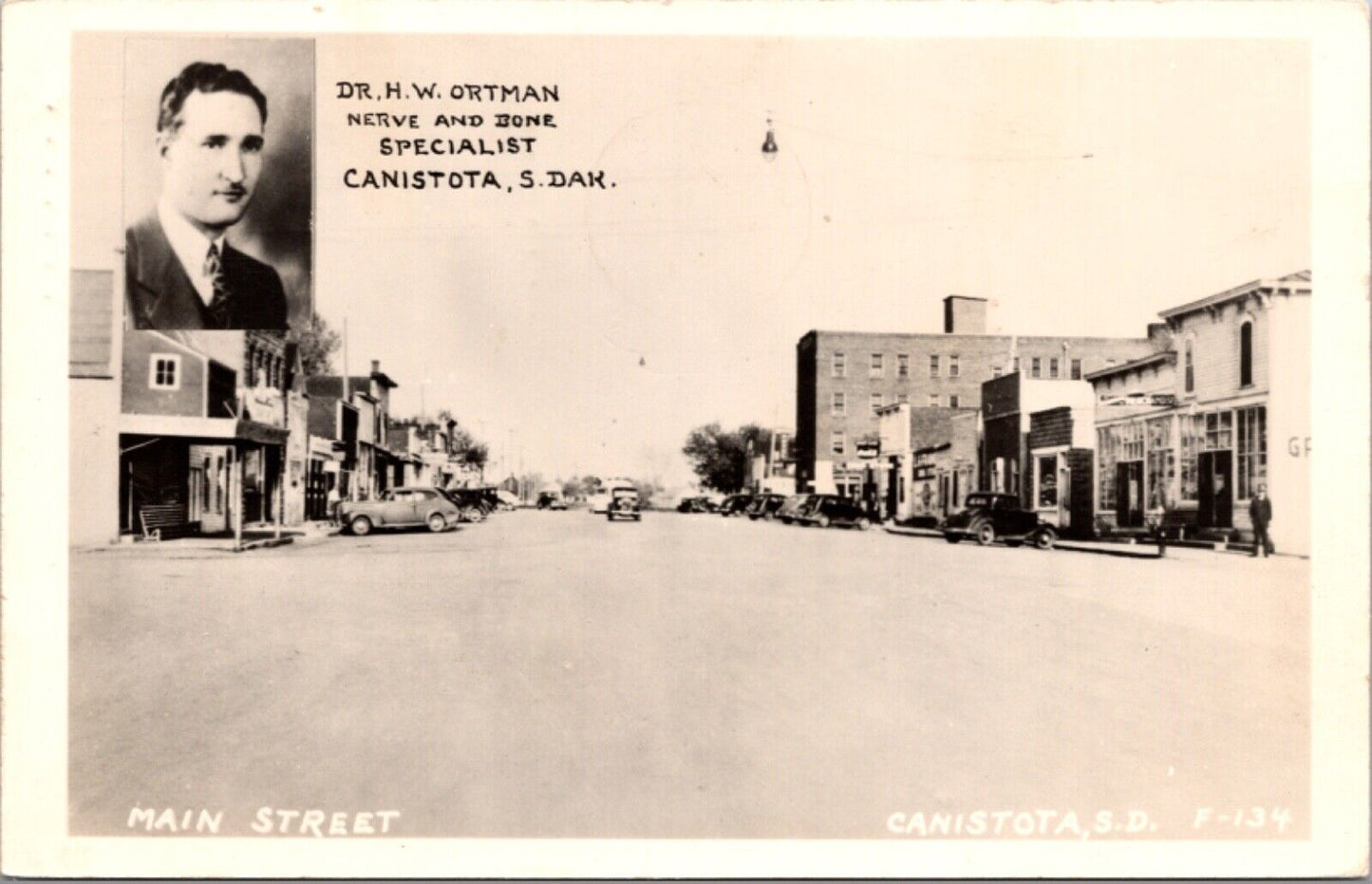 RPPC Dr H.W. Ortman Nerve and Bone Specialist Main Street Calistota South Dakota