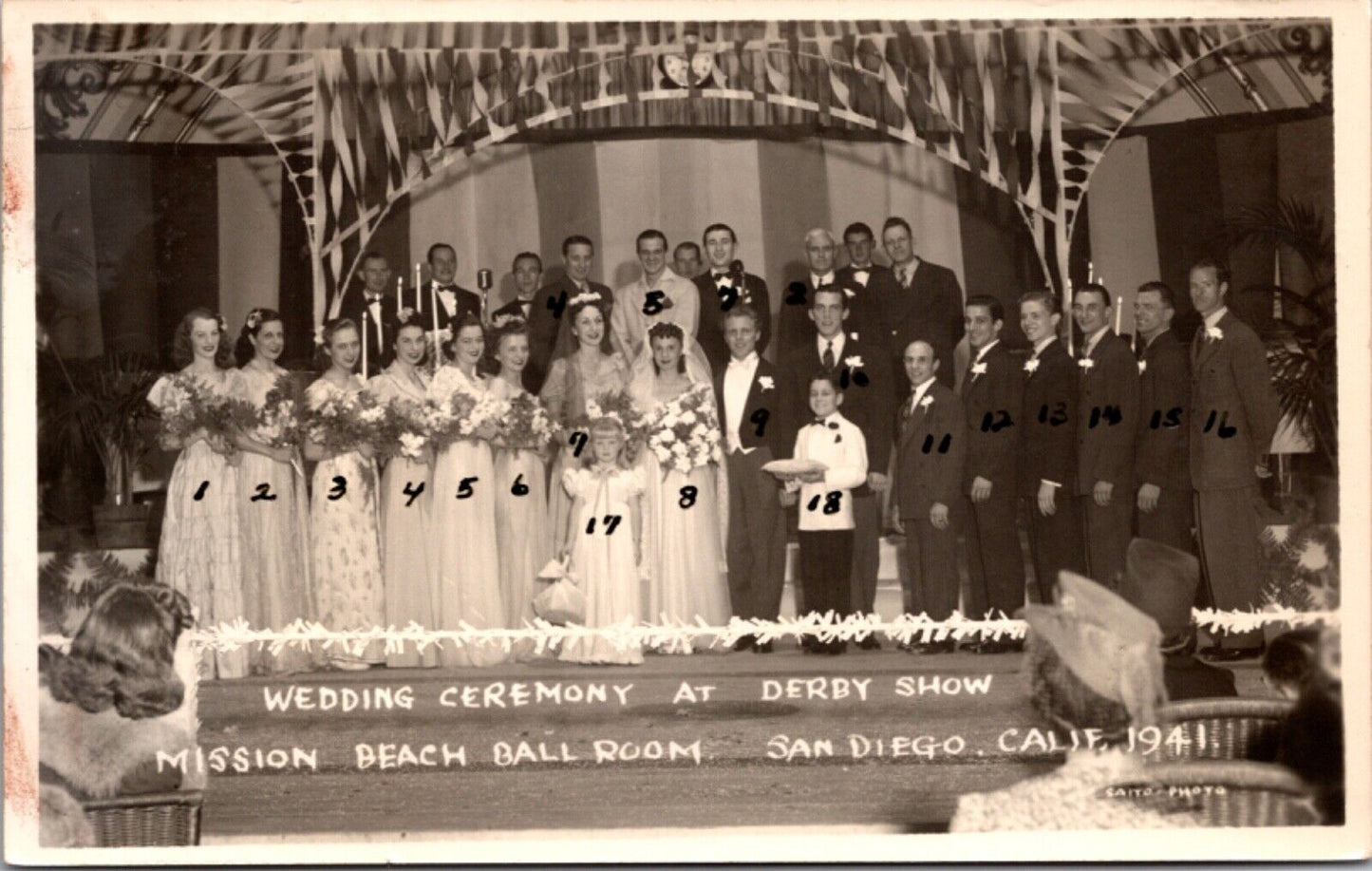 RPPC Wedding Ceremony at Derby Show Mission Beach Ballroom San Diego, California