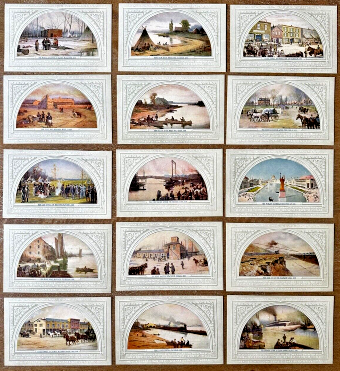 15 PCs Historical Paintings Lawrence C. Earle Central Trust Illinois Chicago