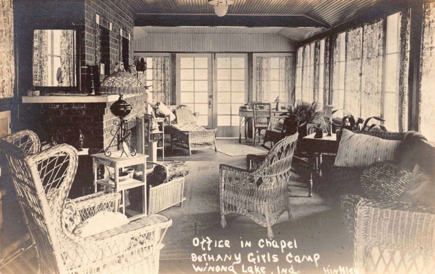 RP Postcard Office in Chapel Bethany Girls Camp in Winona Lake, Indiana~126190