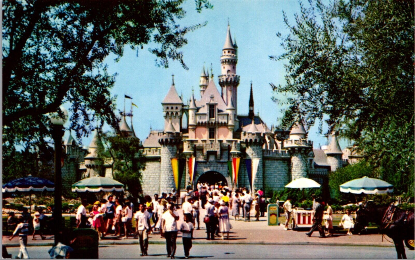 Disneyland Postcard Entrance to Sleeping Beauty Castle Fantasyland