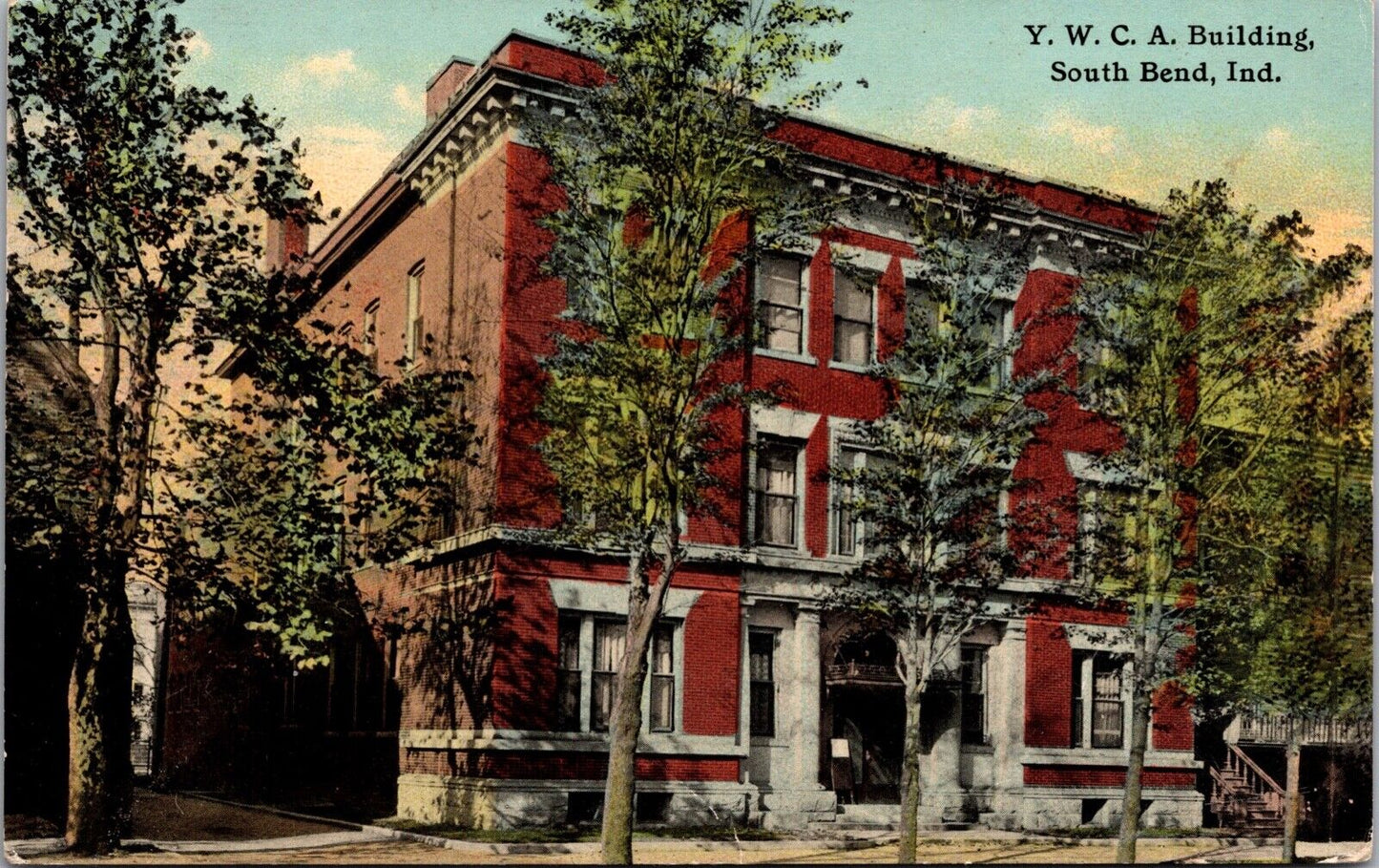 Two Postcards Y.M.C.A. Building in South Bend, Indiana~138681