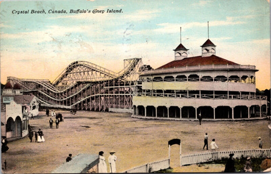 Roller Coaster Ride Amusement Park Crystal Beach, Canada Buffalos Coney Island