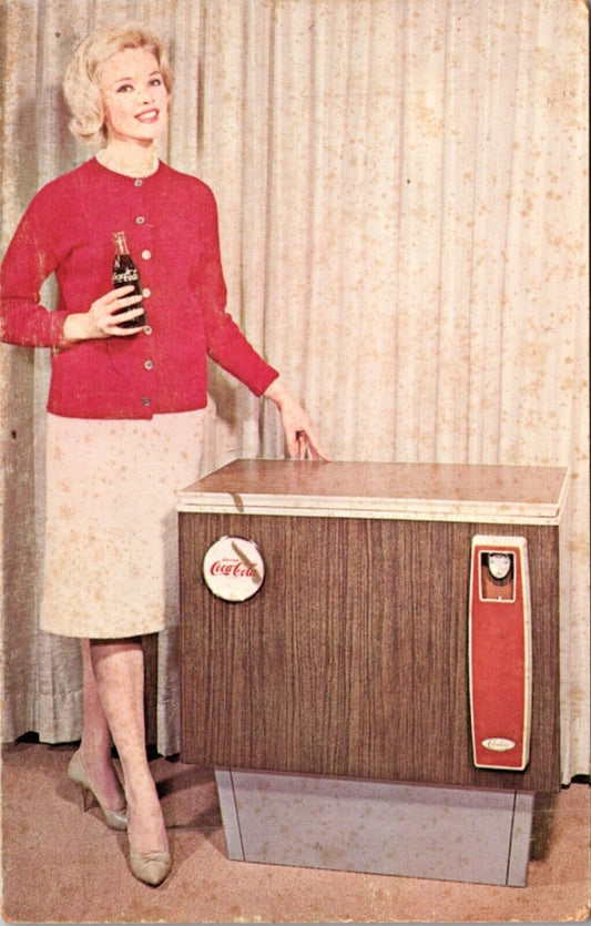 Advertising Postcard Coca-Cola Soft Drink Cooler