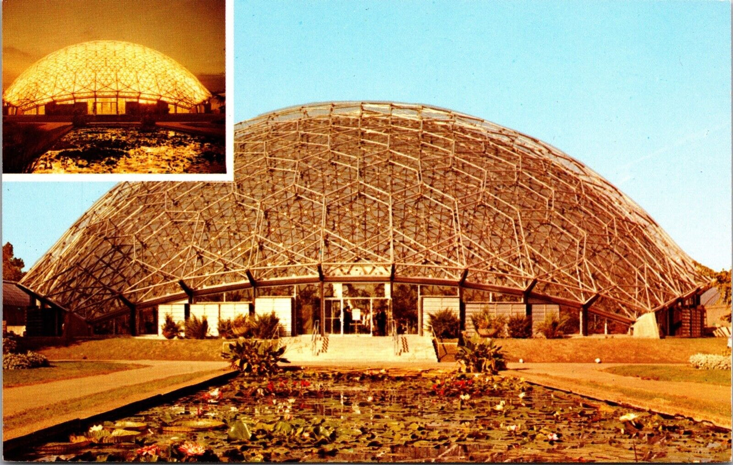 Two Postcards The Climatron Lily Ponds Botanical Gardens St. Louis Missouri~2791