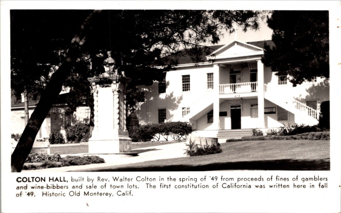 RPPC Colton Hall, First Constitution of California Written Here in Monterey