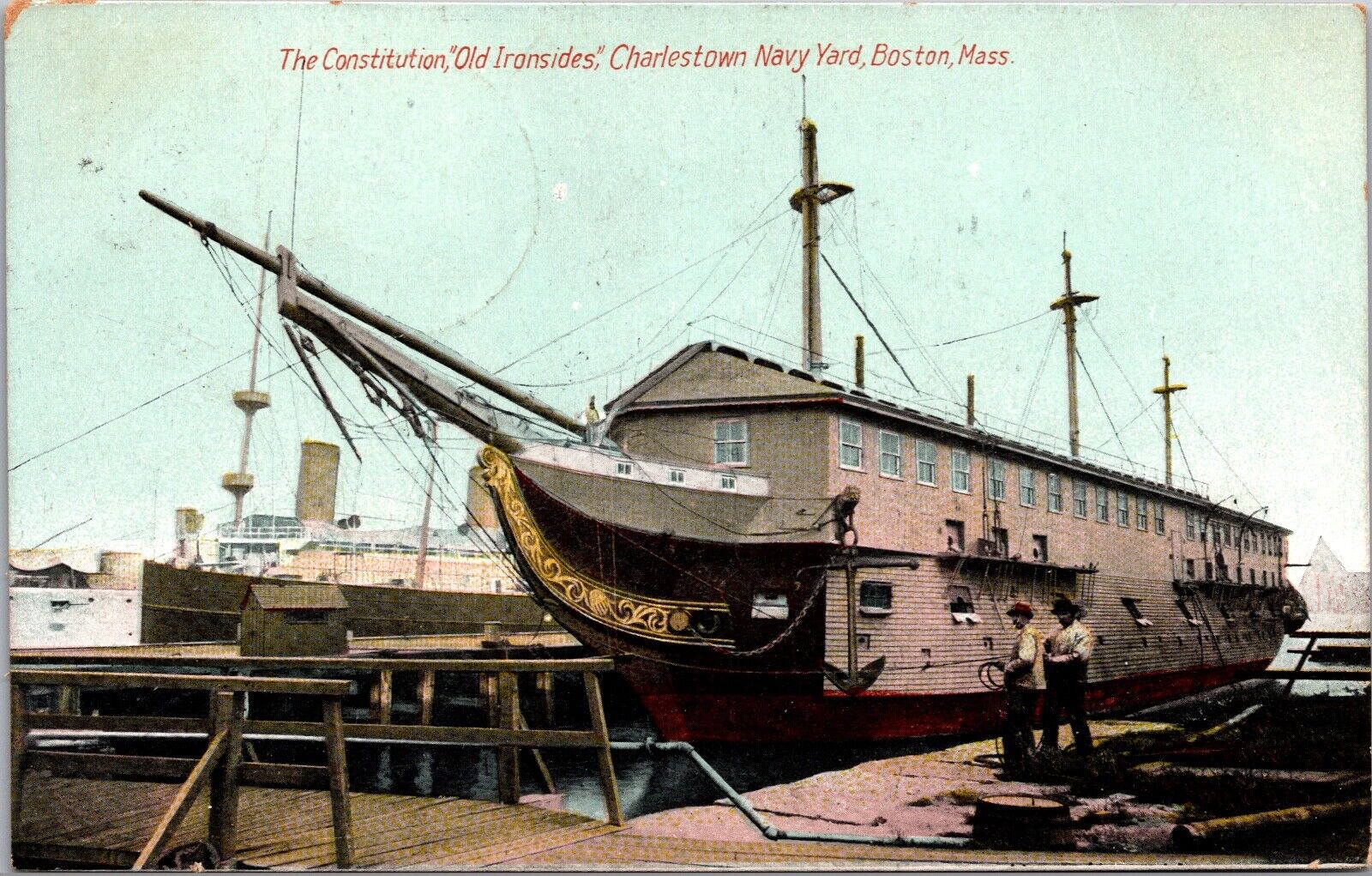 The Constitution Old Ironsides Ship Charlestown Navy Yard Boston Massachusetts