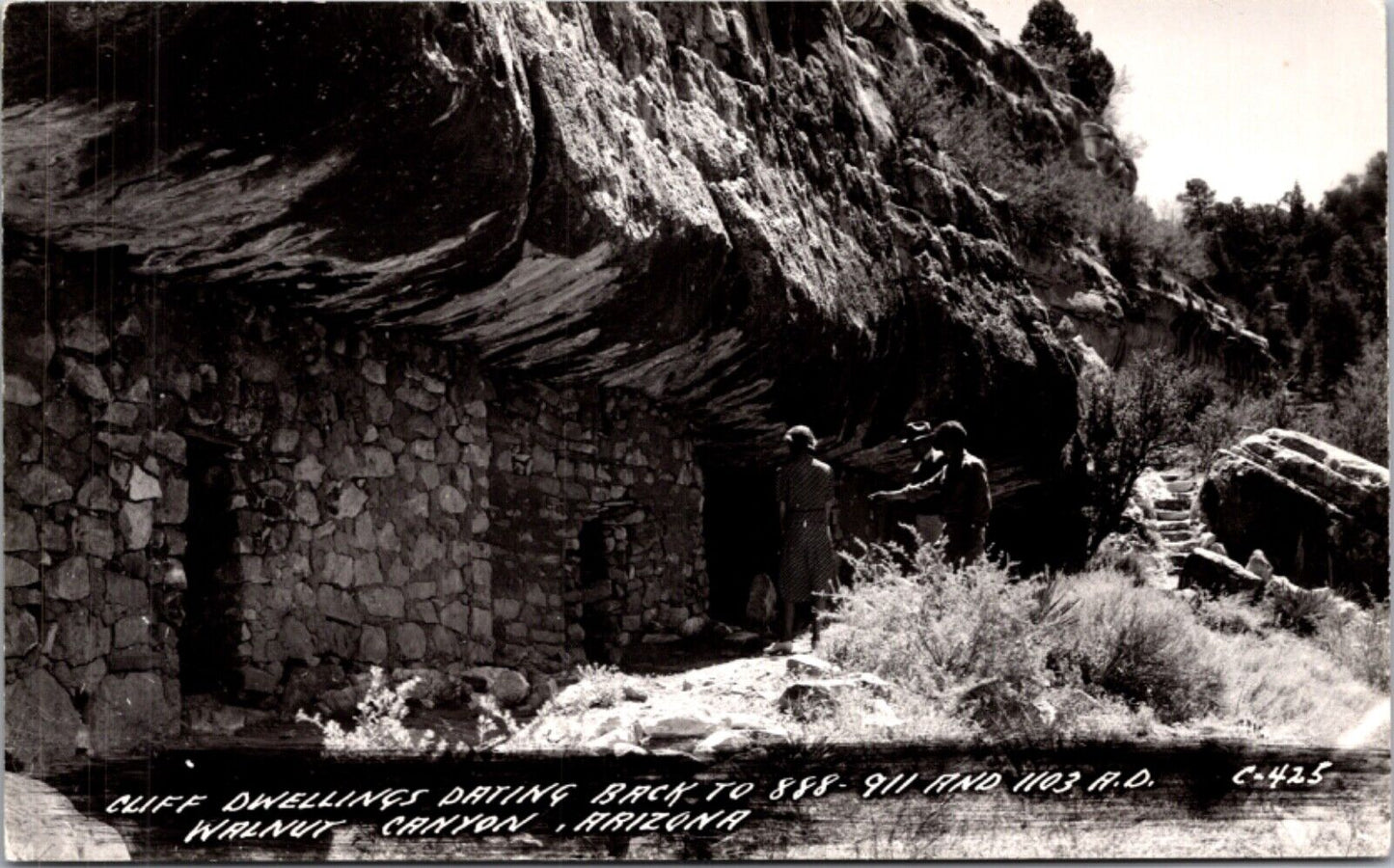 RPPC Cliff Dwellings Dating back to 888-911 and 1103 AD Walnut Canyon Arizona