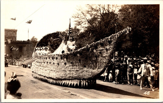 Boat Ship Paddles Queen Parade Float Pasadena Tournament of Roses California