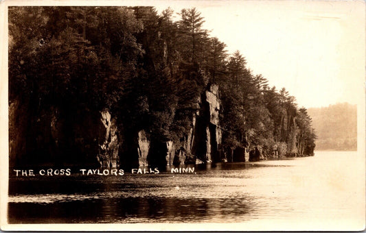 Two Real Photo Postcards The Cross at Taylors Falls, Minnesota~135065