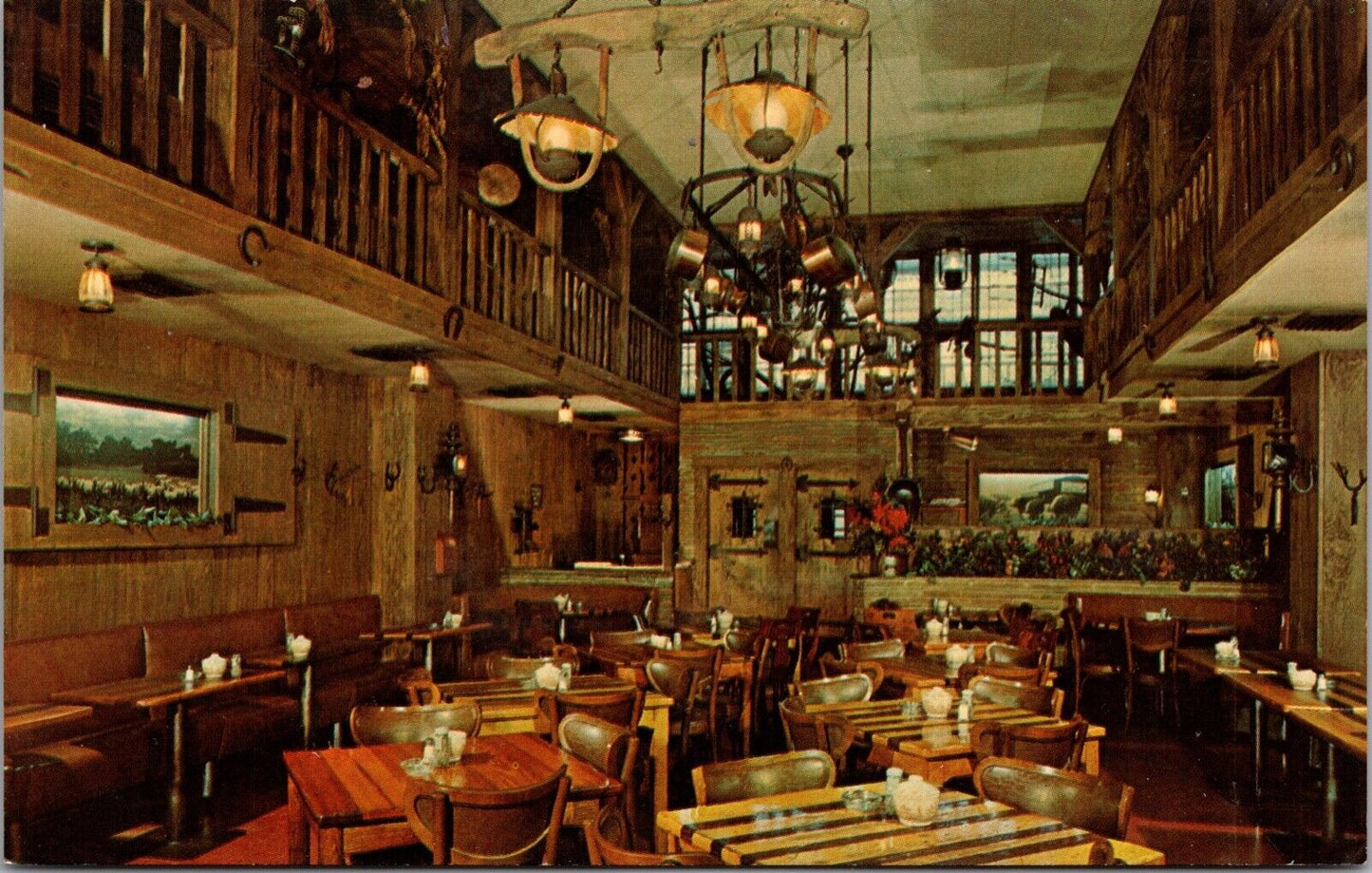 Two Postcards Kelley's Famous Corral Room in Houston, Texas~137446