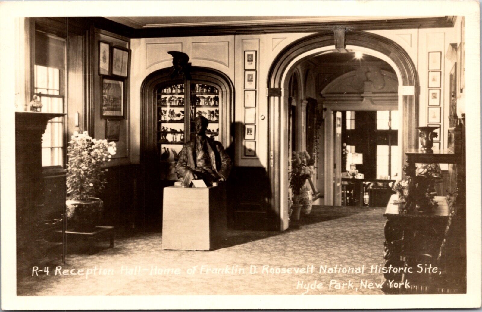 RPPC Reception Hall Home of Franklin D. Roosevelt Hyde Park, New York City