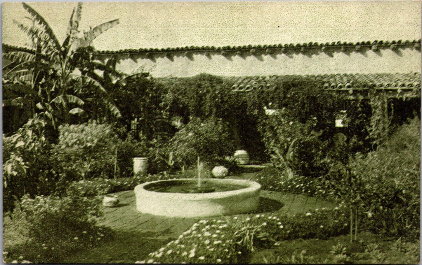 The Fountain Ramona's Marriage Place Casa de Estudillo in San Diego, California