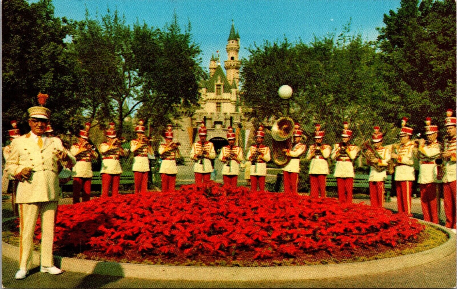 Disneyland PC Director Vesey Walker and Disneyland Band Sleeping Beauty Castle