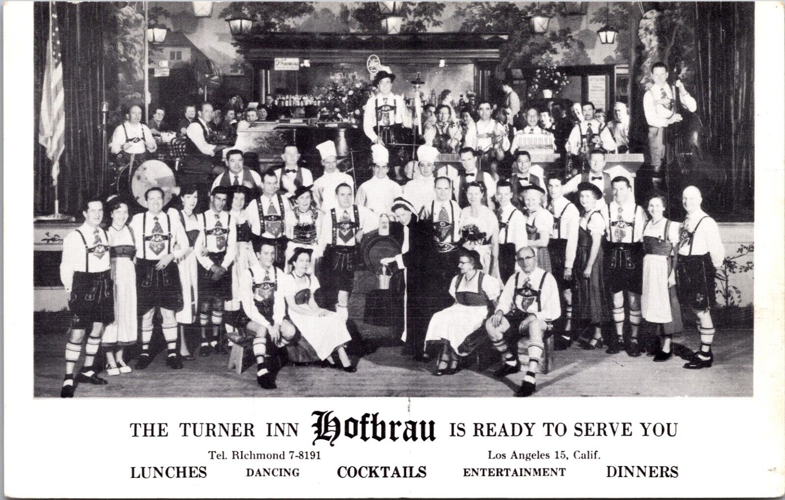 Turner Inn Hofbrau German Restaurant 645 West 15th Street Los Angeles California