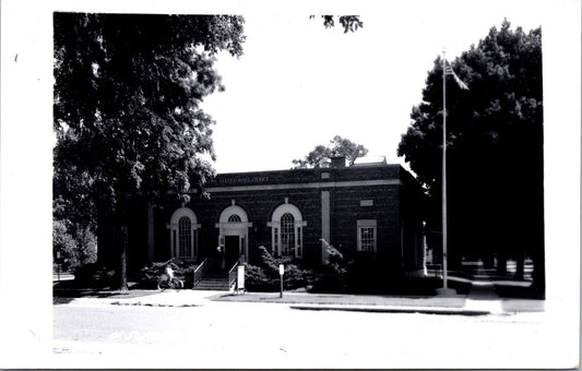 Real Photo Postcard United States Post Office in Hampton, Iowa