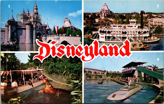 Disneyland Sleeping Beauty Castle Mark Twain Boat Jungle Cruise Submarine Ride