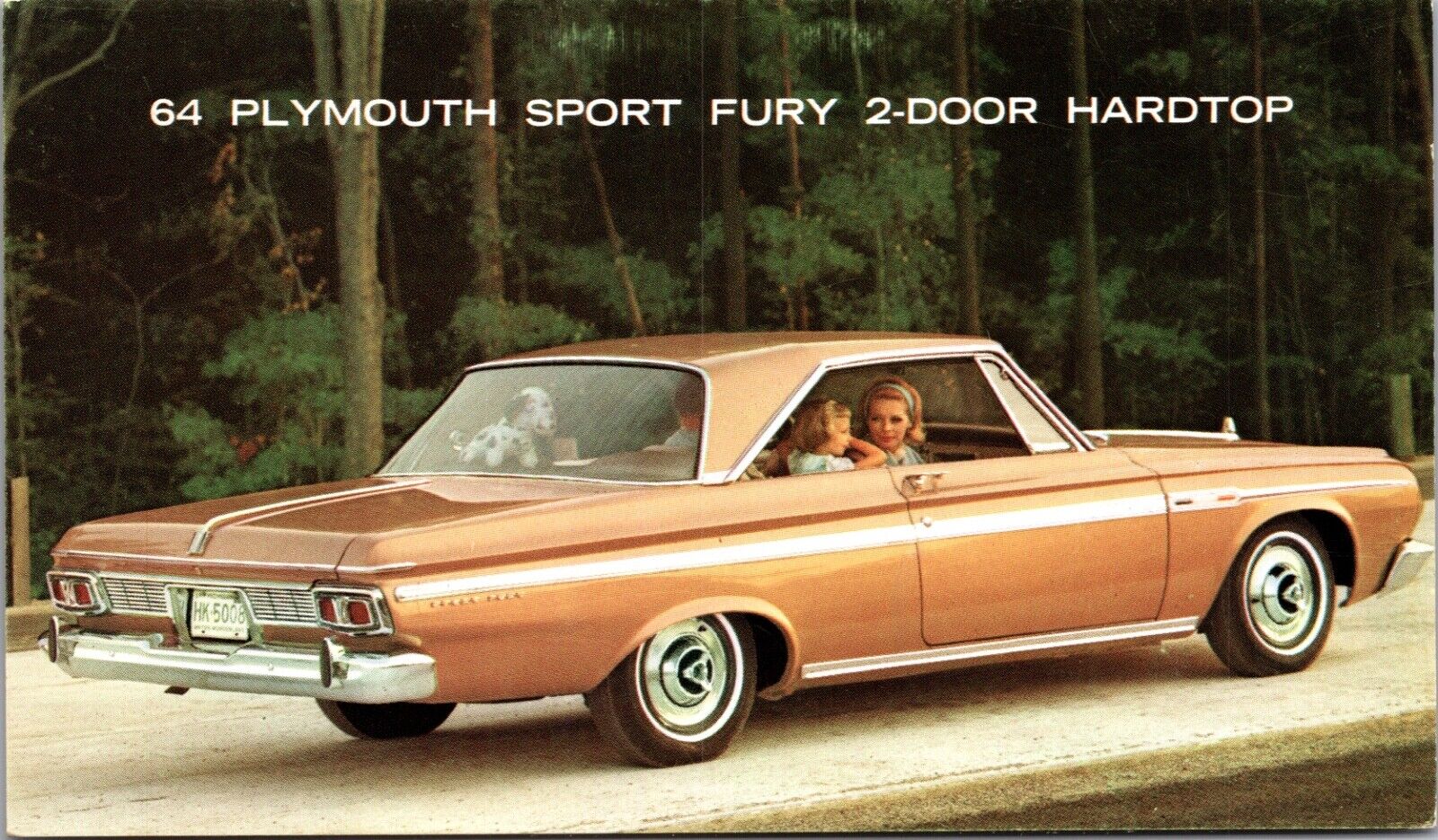 Advertising Postcard 64 Plymouth Sport Fury 2-Door Hardtop