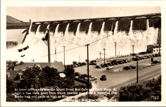 RPPC Grand Coulee Dam Washington Columbia River Green Hut Cafe Curio Shop