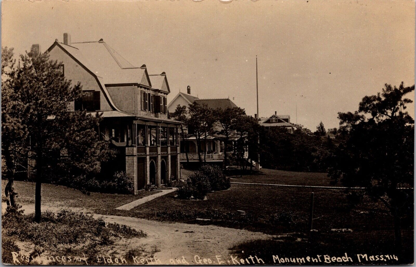 RPPC Residences of Eldon Keith and Geo. E. Keith Monument Beach Massachusetts