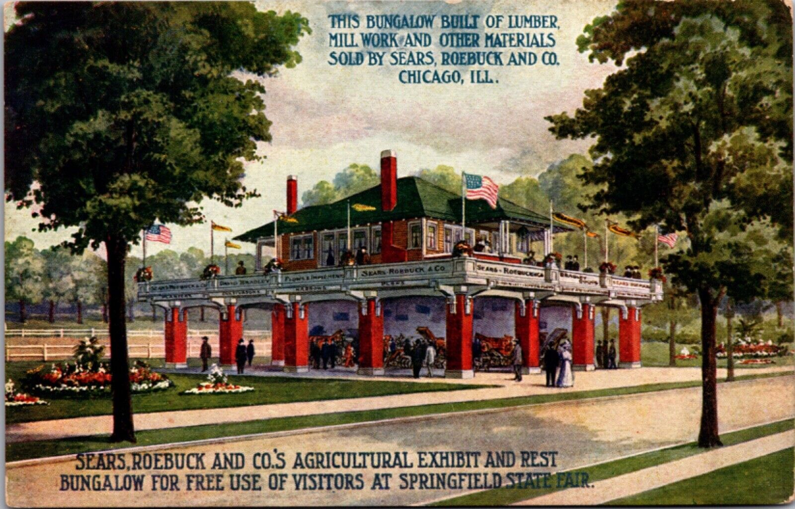 Sears, Roebuck and Co Agricultural Exhibit Rest Bungalow Springfield State Fair