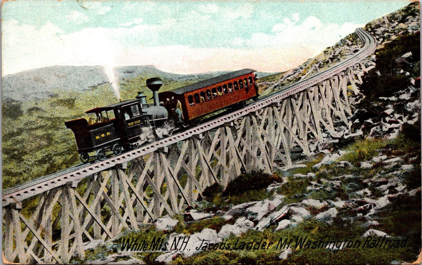 Train Jacob's Ladder Mt. Washington Railroad White Mountains New Hampshire