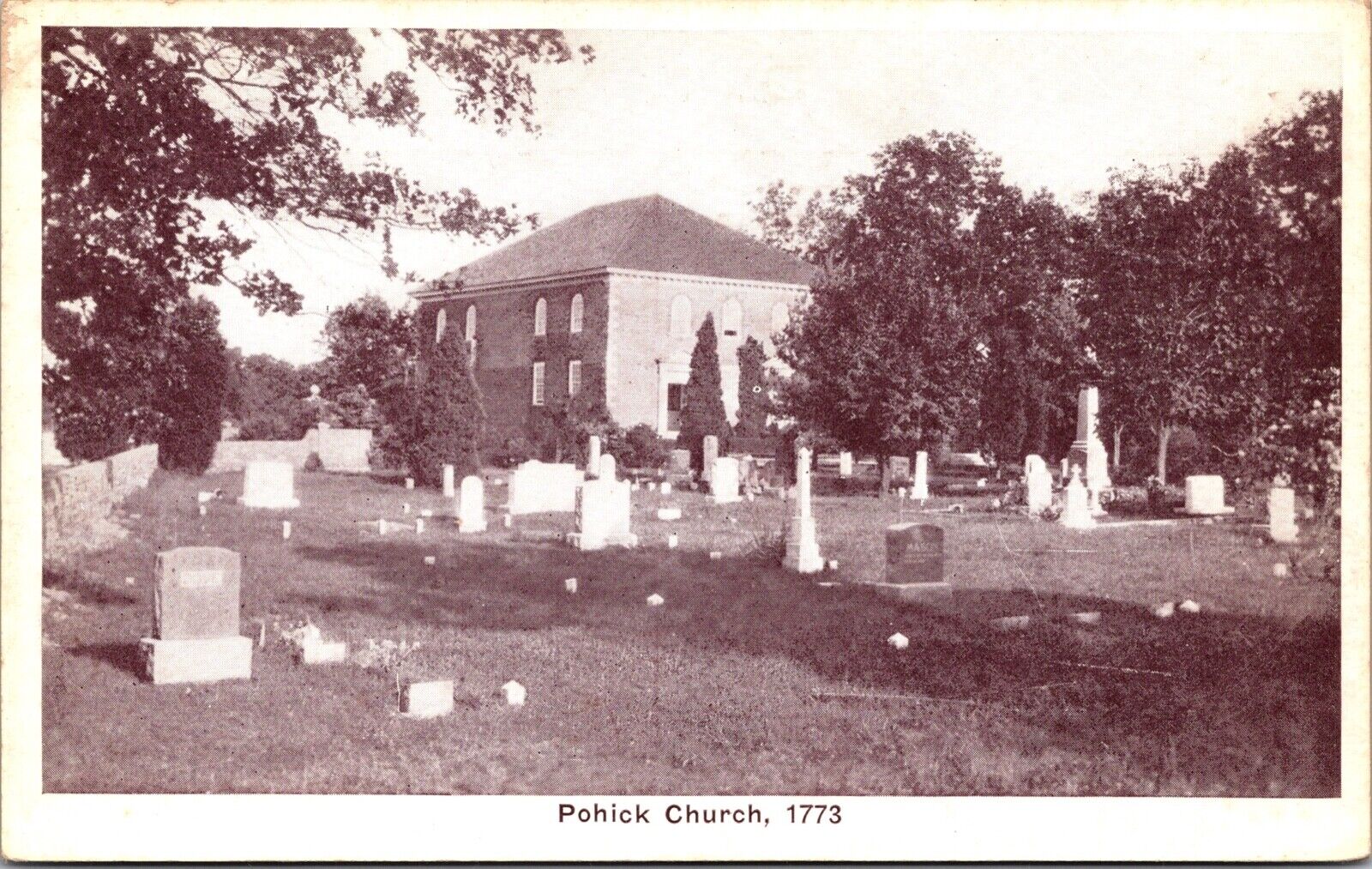 Two Postcards Pohick Episcopal Church 1773 Cemetery Lorton, Virginia~139047