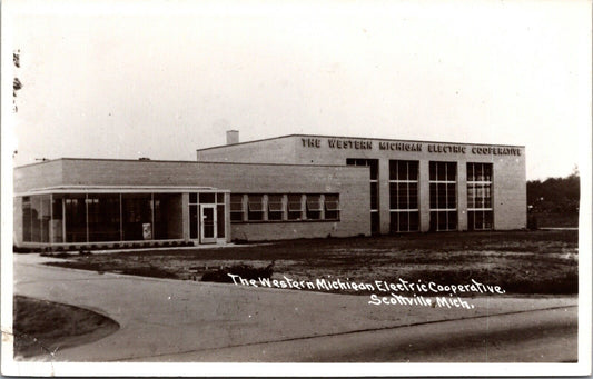 RP Postcard The Western Michigan Electric Cooperative Scottville Michigan~133018